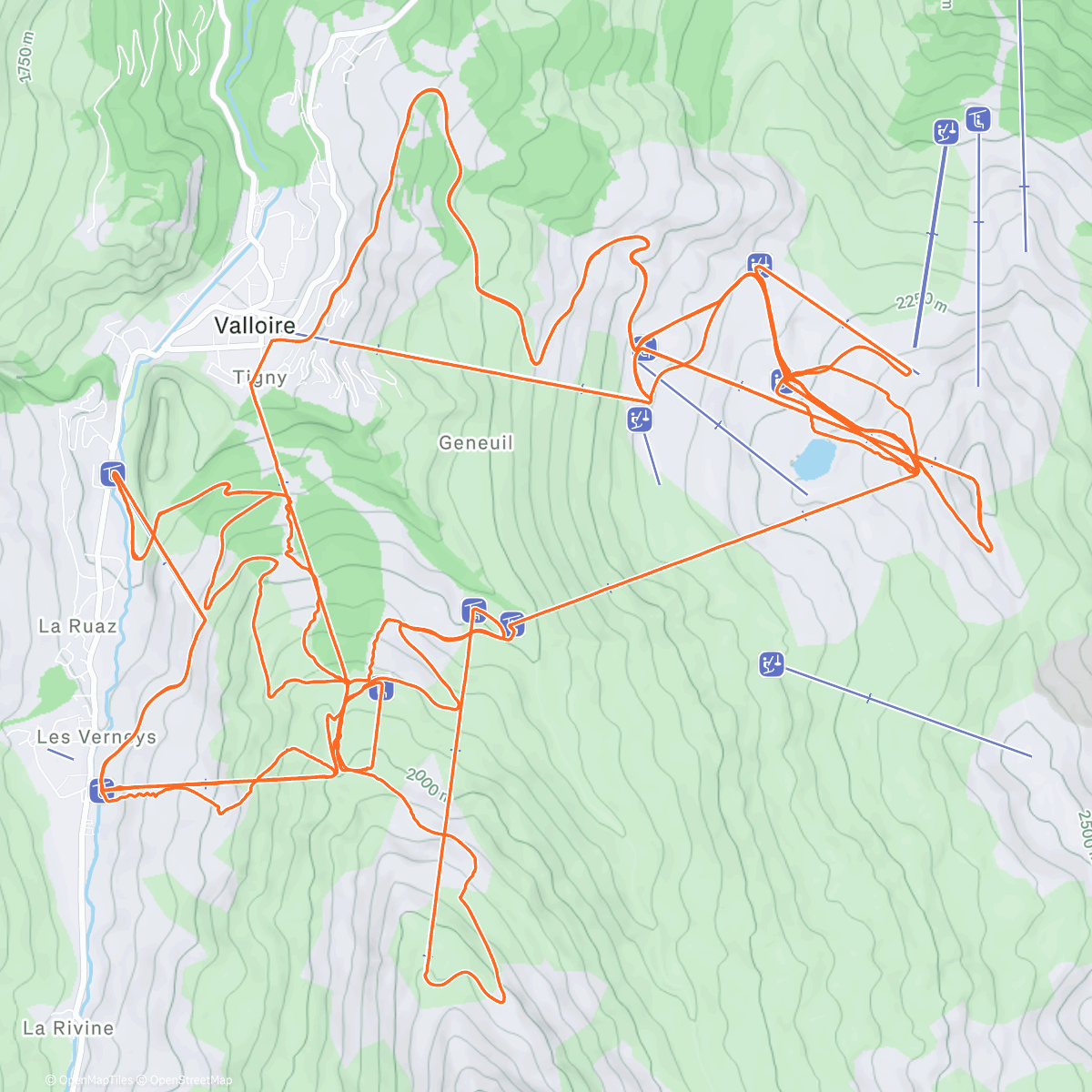 Map of the activity, Joyeux Noël givré 🥶