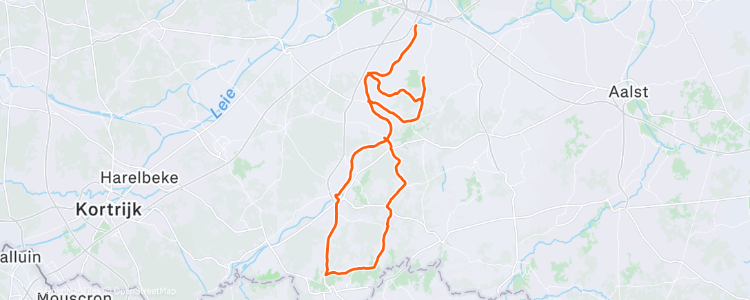 Map of the activity, Morning Ride
