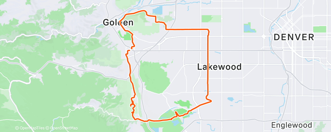 Map of the activity, Red rocks/garrison/golden loop with Wren