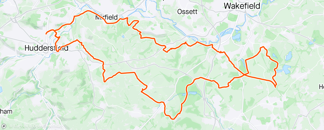 Map of the activity, Magic Rock Gravel Ride