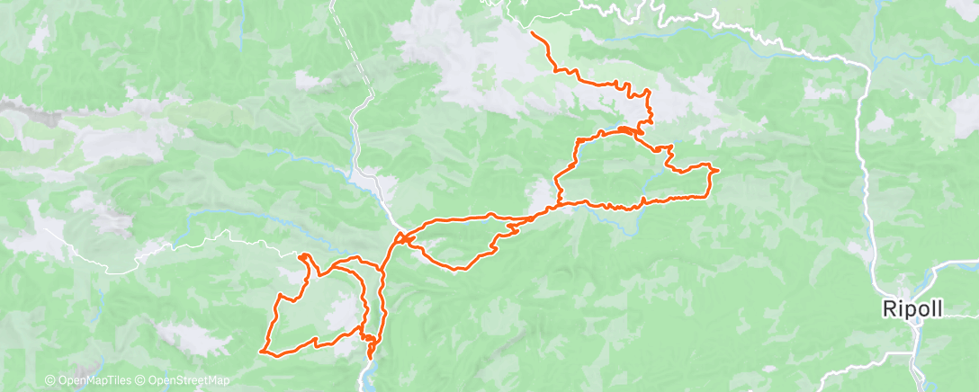 Map of the activity, Morning Ride