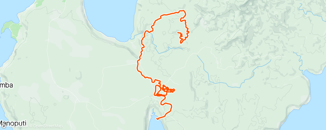 Map of the activity, Zwift - Ruckus in Makuri Islands