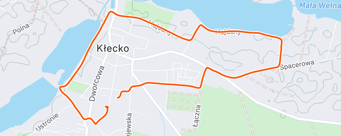 Map of the activity, Afternoon Hike