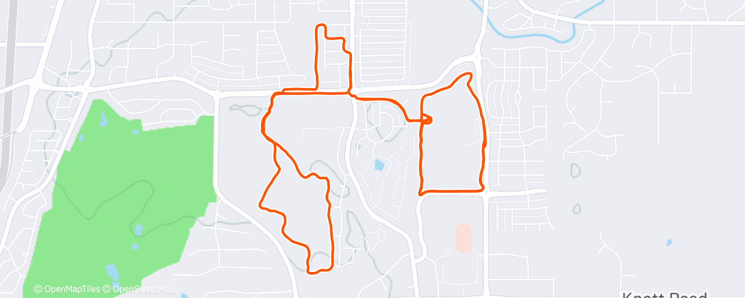 Map of the activity, Morning Run