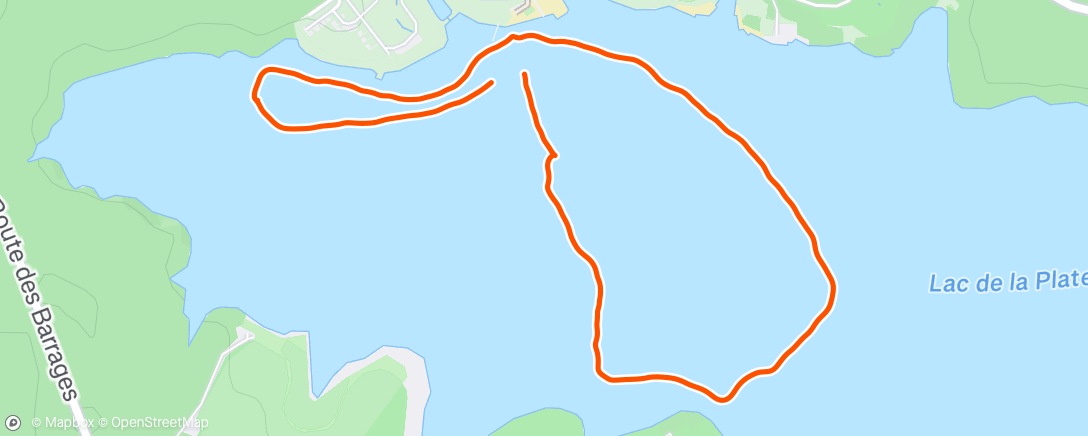 Map of the activity, Stand-up paddle le midi
