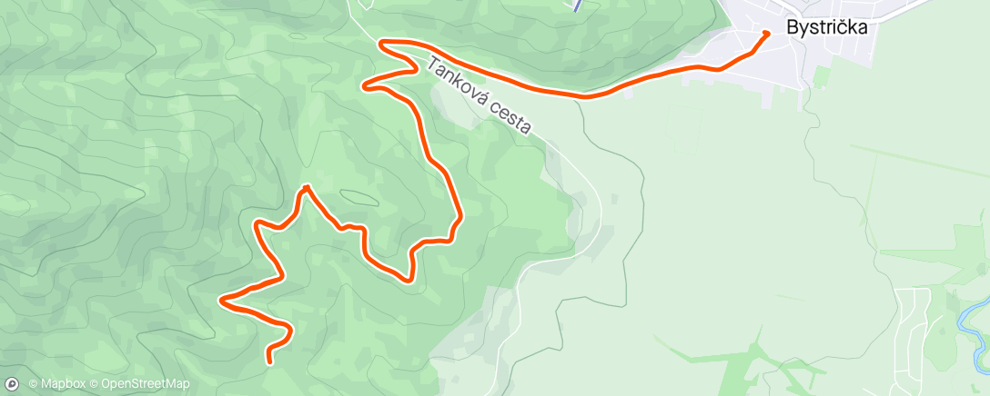 Map of the activity, Zjazd k autu