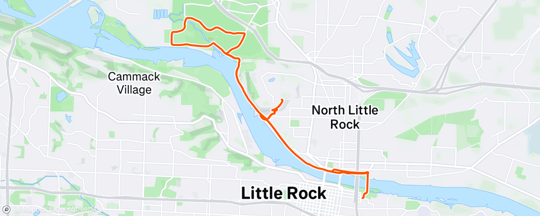 Map of the activity, Afternoon Ride