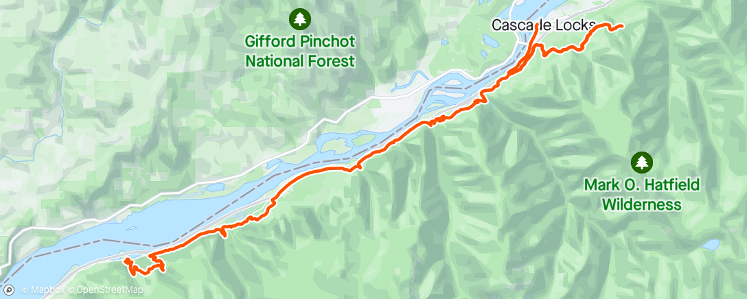 Map of the activity, Gorge 50k - F4