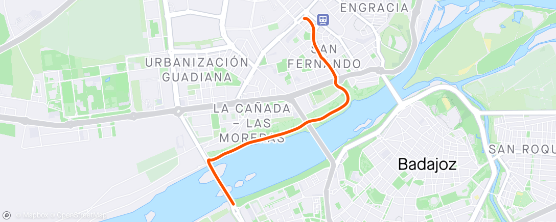 Carte de l'activité Carrera de mañana