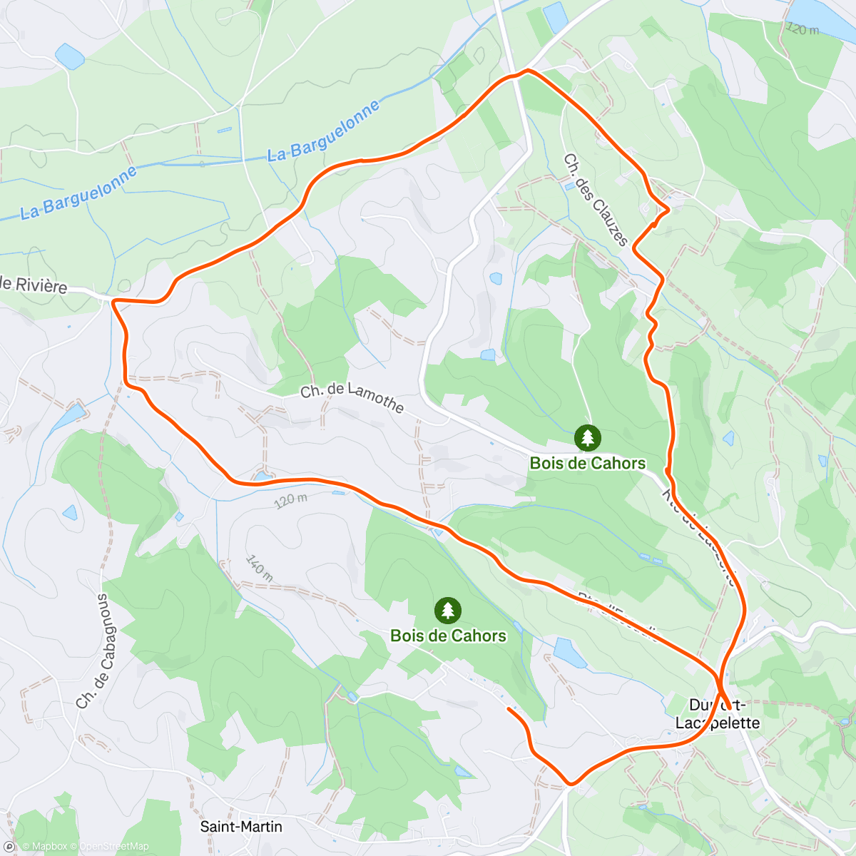 Mapa de la actividad (Magnifiques paysages du Tarn et Garonne)