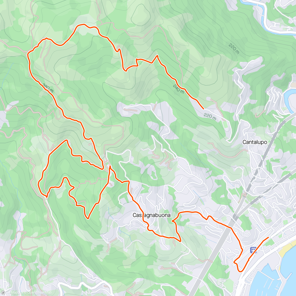 Map of the activity, Back in sella