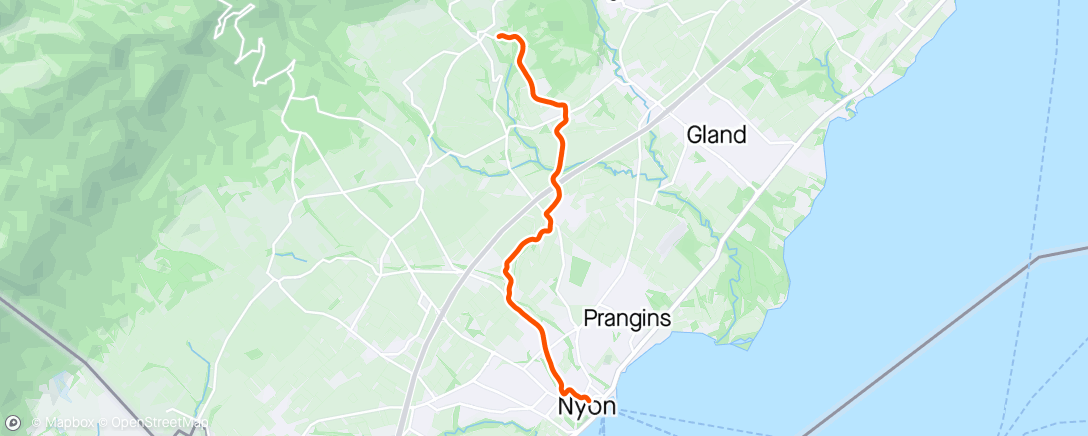 Map of the activity, Kinomap - 👀 Just Pedaling 039: St-Cergue to Nyon