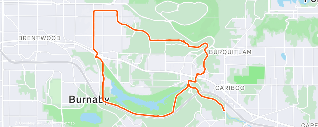 Map of the activity, NYD Ride