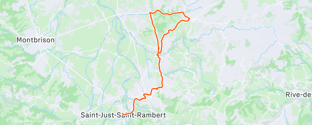Map of the activity, SNF ride : déblocage vélocipédique