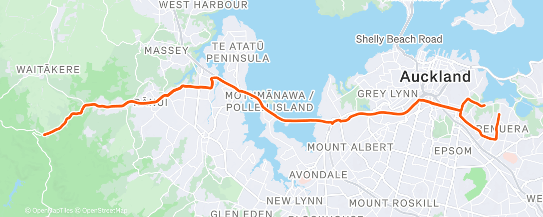 Карта физической активности (Lunch Ride)