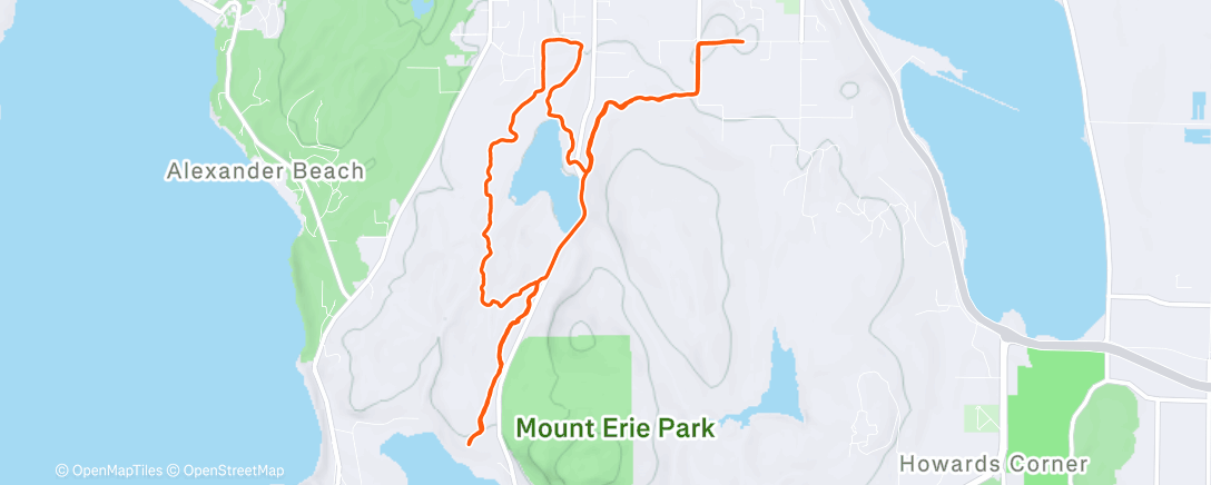 Map of the activity, Anacortes Community Forest Lands