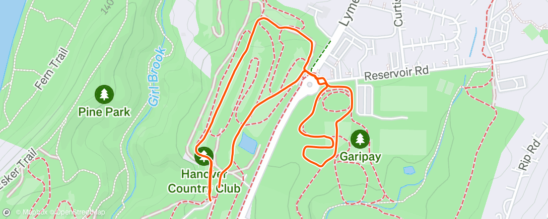 Map of the activity, Afternoon Backcountry Ski