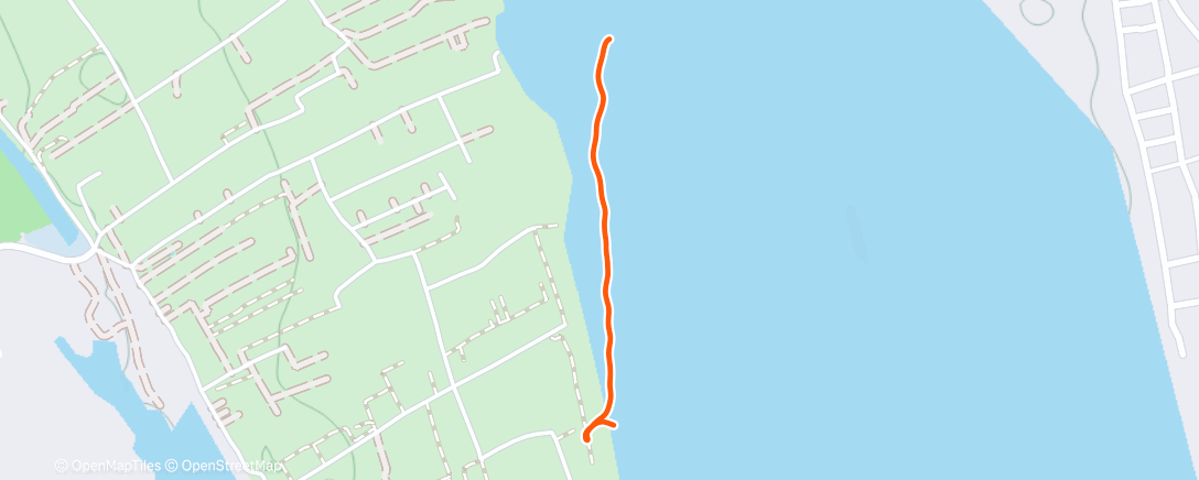 Map of the activity, Morning Swim