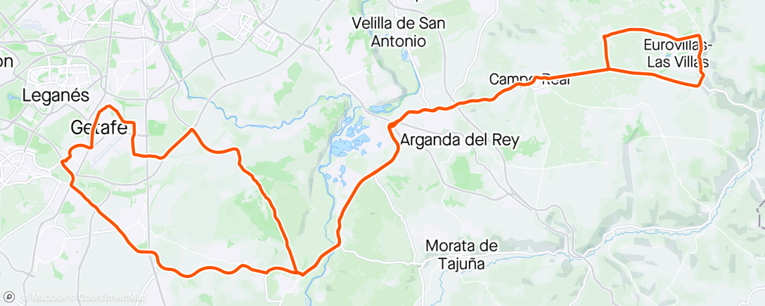 Map of the activity, Nuevo Baztán