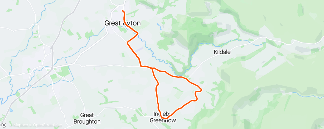 Map of the activity, Afternoon Ride with Fiona
