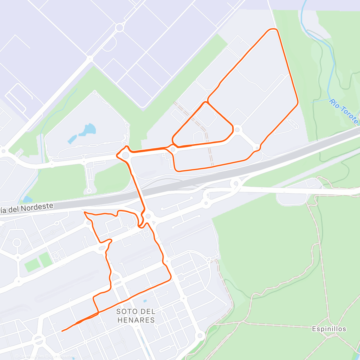 Карта физической активности (Carrera de mañana)