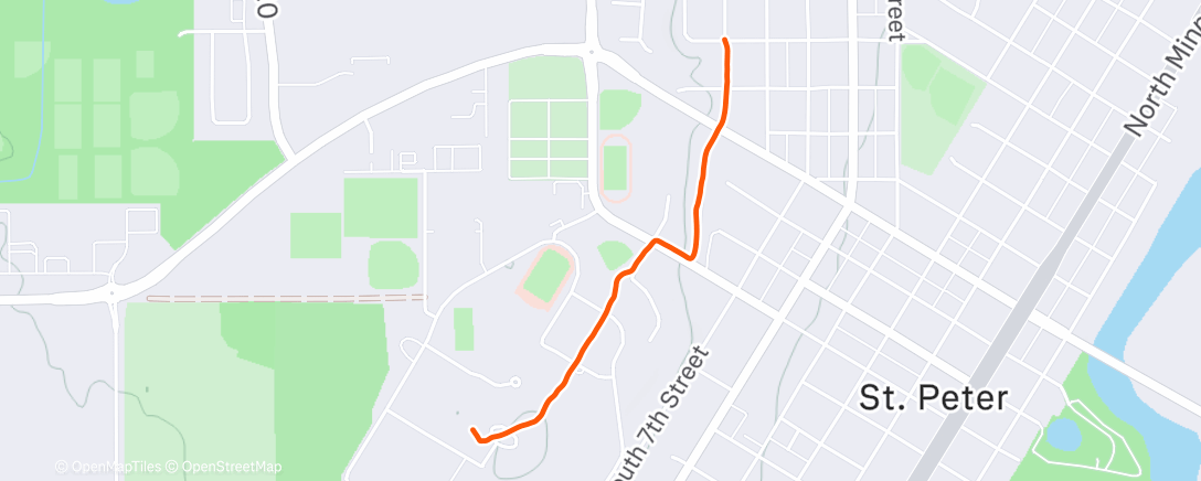 Map of the activity, Lunch Mountain Bike Ride