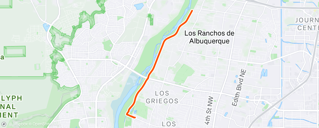 Map of the activity, Morning Run