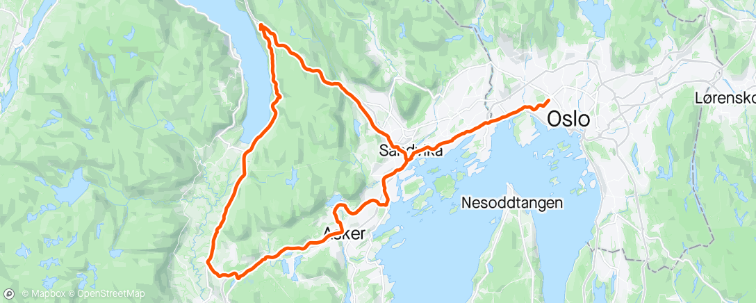 Карта физической активности (Rundt Vestmarka)