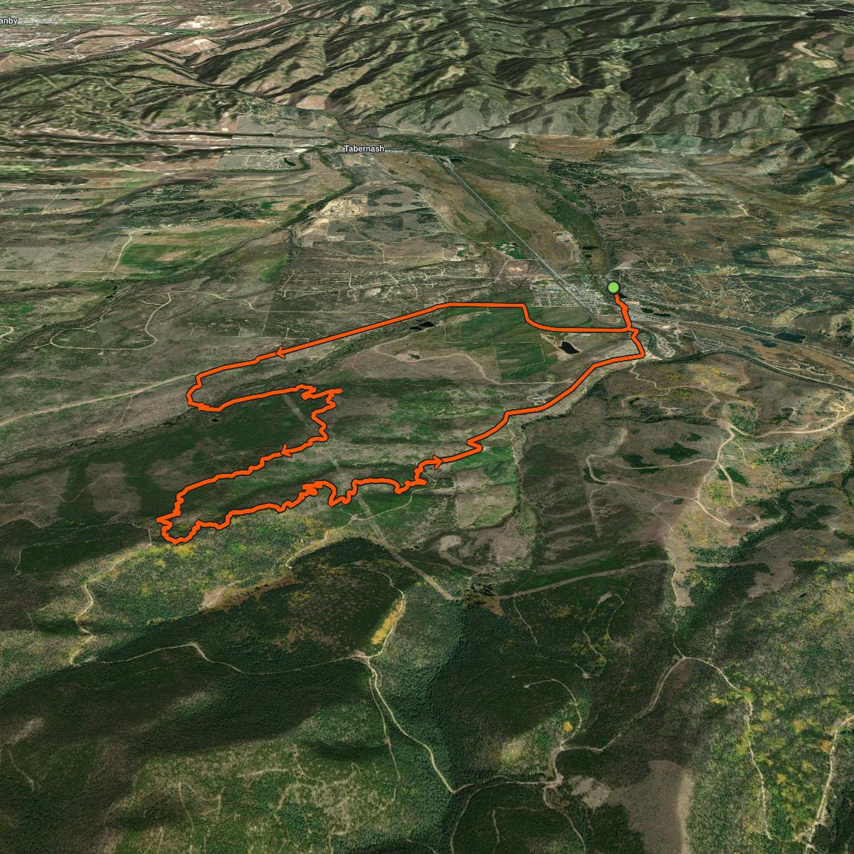 Map of the activity, Breaking trail & 🎄tracks
