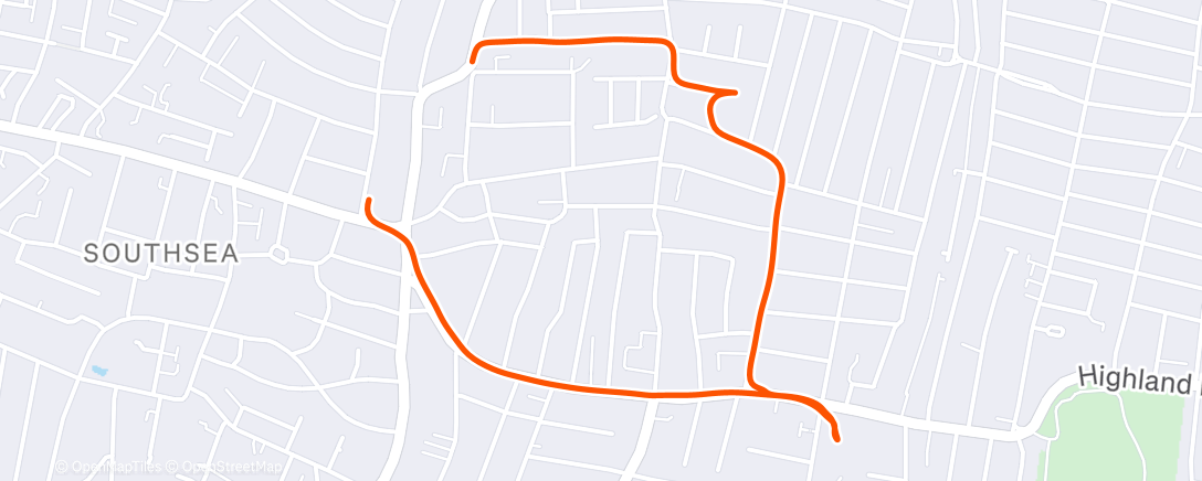 Map of the activity, Afternoon Walk