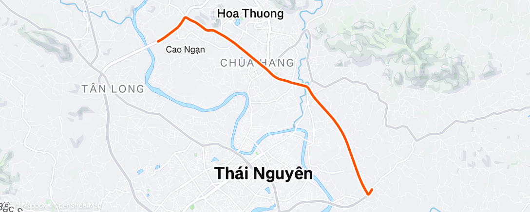 Map of the activity, Morning Run