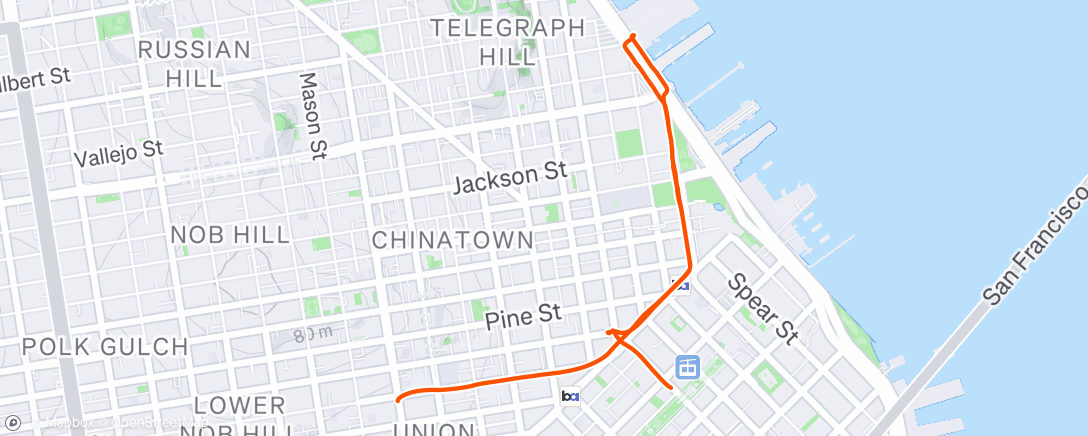 Map of the activity, Morning Walk