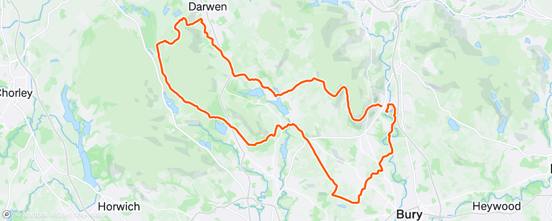 Map of the activity, Morning Mountain Bike Ride