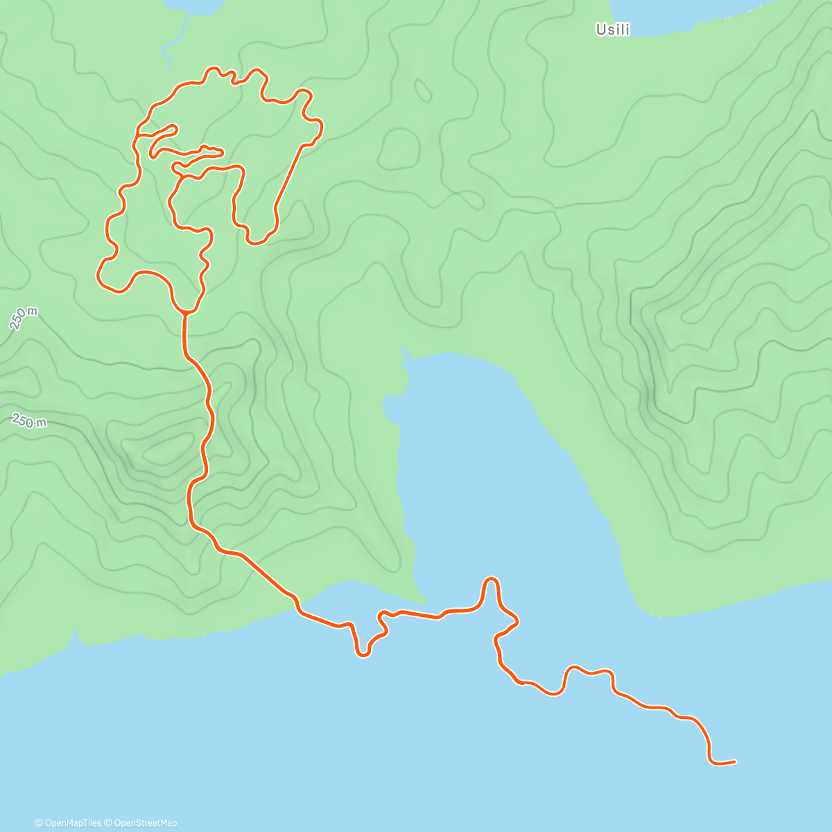 Map of the activity, Zwift - Strength Endurance on Climb Control in Watopia