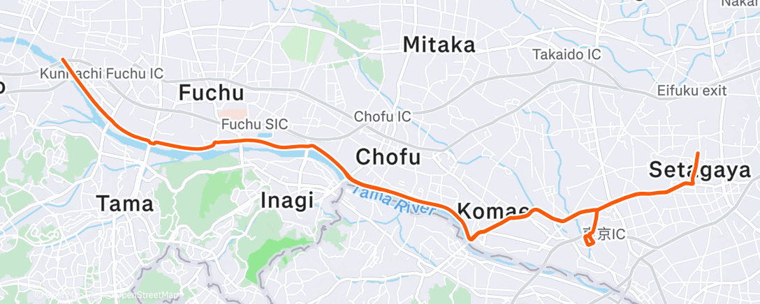 Map of the activity, Morning Ride