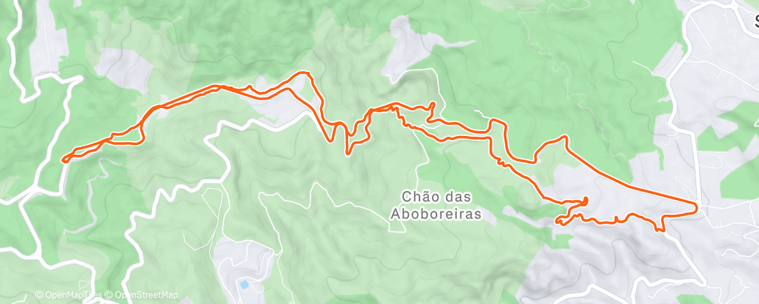 Map of the activity, Afternoon Mountain Bike Ride