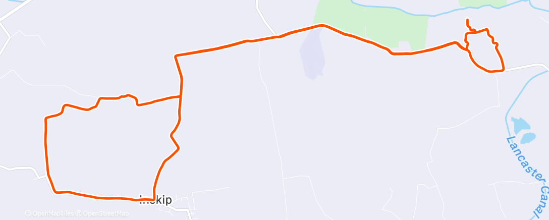 Map of the activity, Morning Run