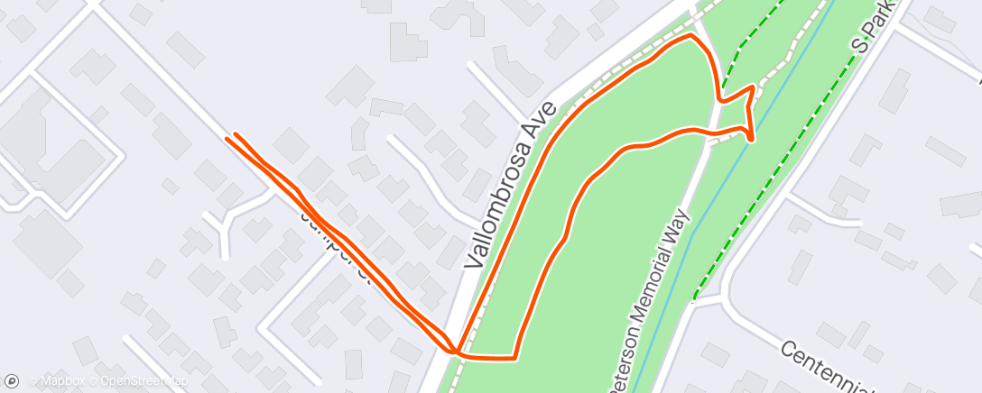 Map of the activity, Mom Walk