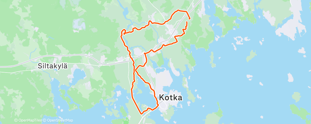 Map of the activity, Afternoon Mountain Bike Ride