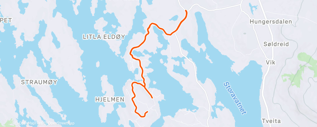 Карта физической активности (Afternoon Run)