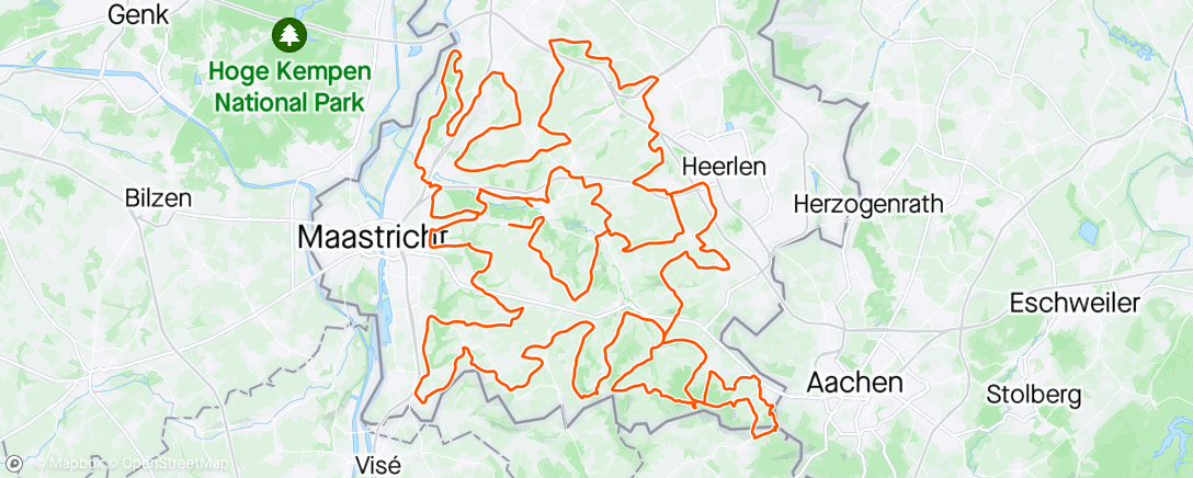 Map of the activity, Amstel Gold Race mit Tom