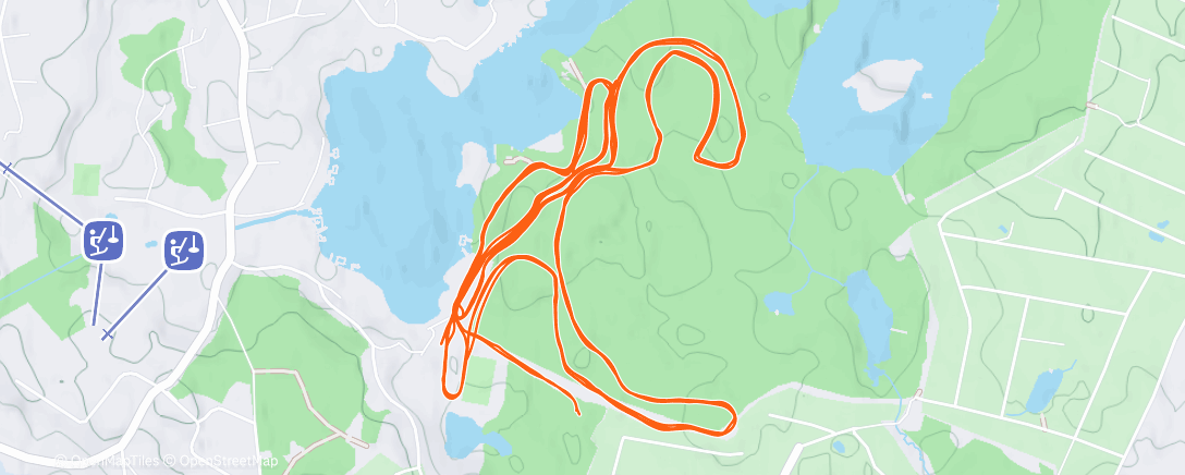 Map of the activity, Северный лыжный заезд (после обеда)