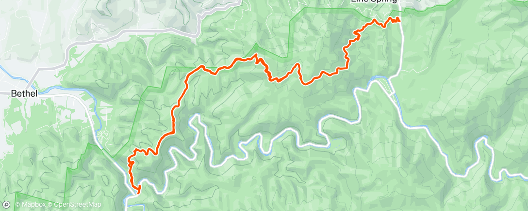 Map of the activity, Morning Hike