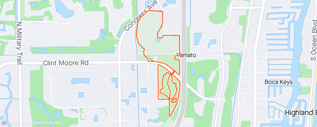 Map of the activity, Afternoon Trail Run at the Scrub 🔥🥵🤙
