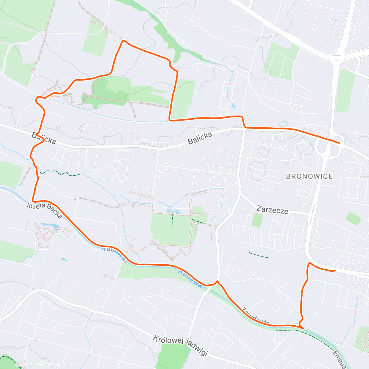 Map of the activity, Lunch Walk