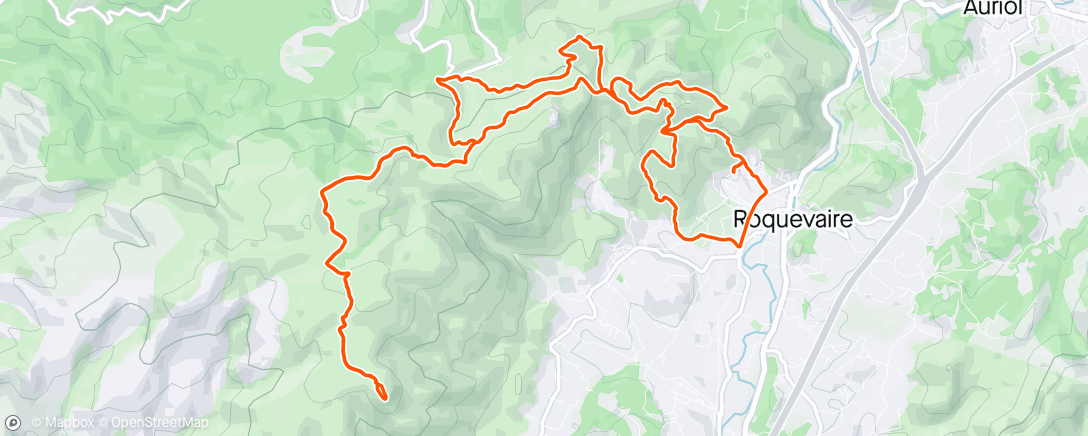 Map of the activity, Trail RTA