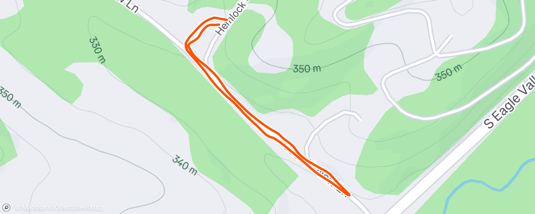 Map of the activity, Afternoon Walk