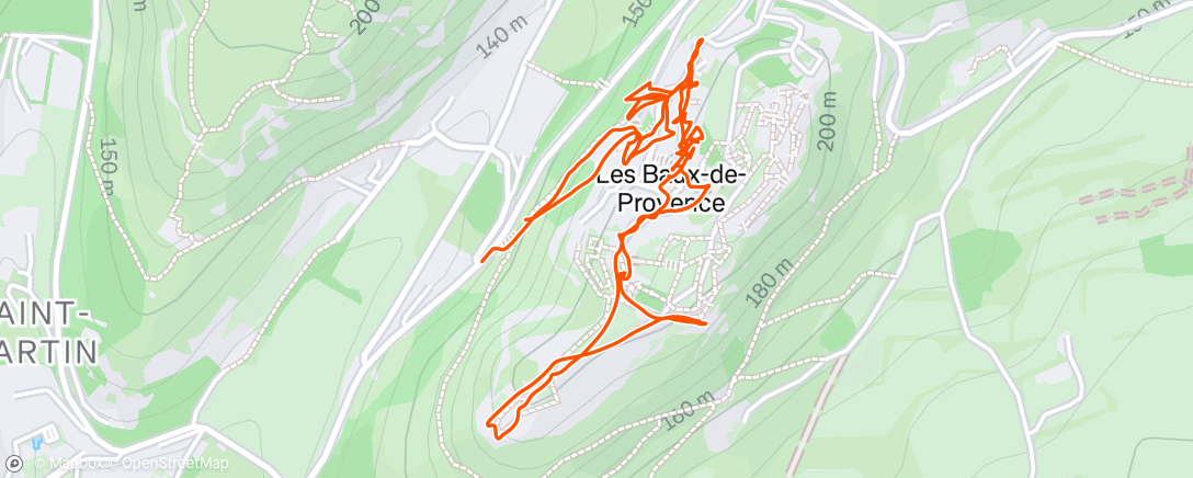 Map of the activity, Marche le matin