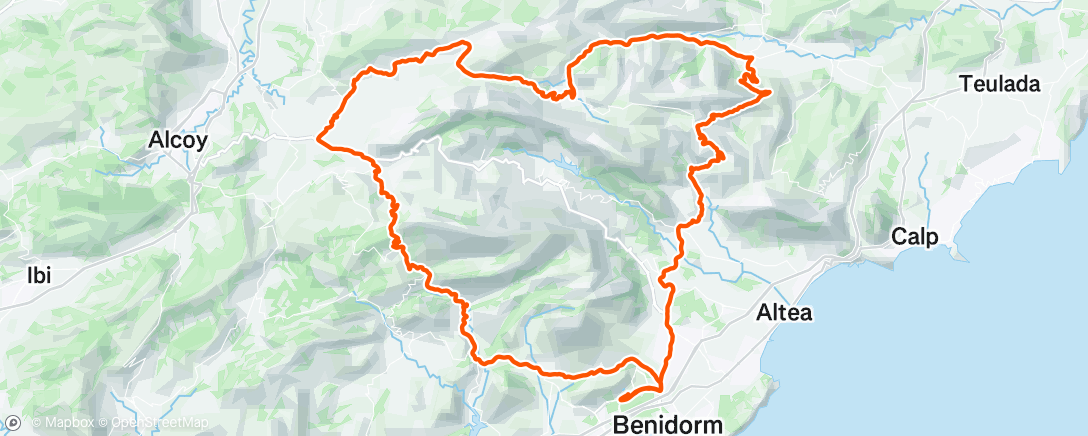 Map of the activity, Morning Ride