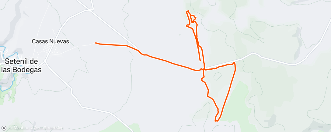 Map of the activity, Caminata de tarde